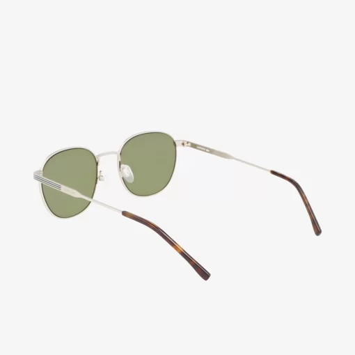 Lacoste Sunglasses-Unisex Oval Metal Metal Line Sunglasses