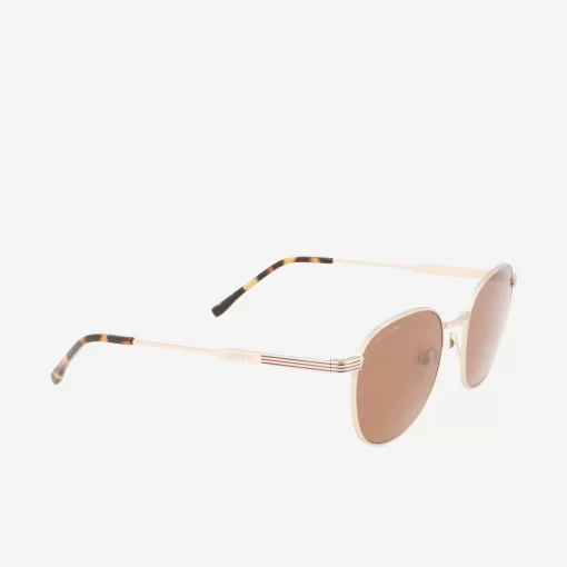 Lacoste Sunglasses-Unisex Oval Metal Metal Line Sunglasses