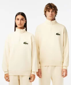 Lacoste Sweatshirts-Unisex Zip High Neck Organic Cotton Jogger Sweatshirt