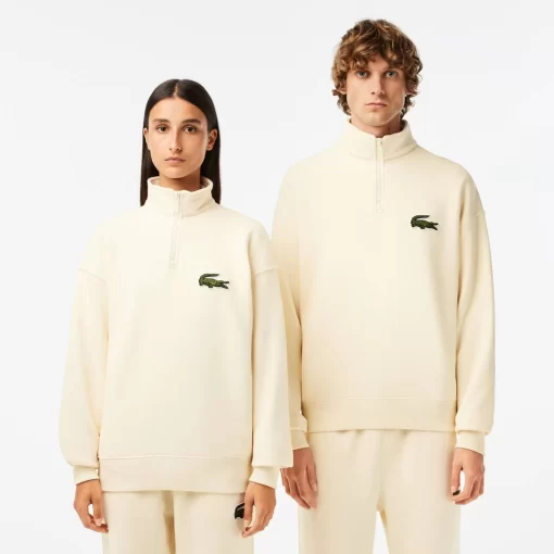 Lacoste Sweatshirts-Unisex Zip High Neck Organic Cotton Jogger Sweatshirt