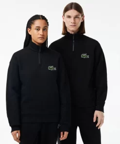 Lacoste Sweatshirts-Unisex Zip High Neck Organic Cotton Jogger Sweatshirt