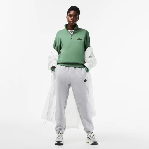 Lacoste Sweatshirts-Unisex Zip High Neck Organic Cotton Jogger Sweatshirt