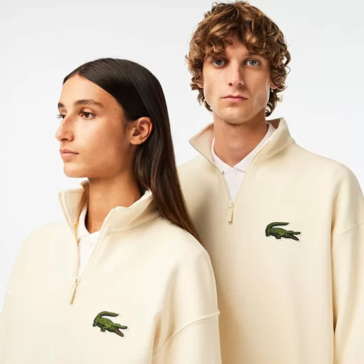 Lacoste Sweatshirts-Unisex Zip High Neck Organic Cotton Jogger Sweatshirt