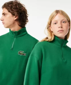 Lacoste Sweatshirts-Unisex Zip High Neck Organic Cotton Jogger Sweatshirt