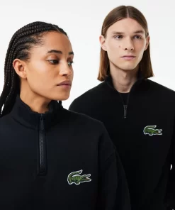 Lacoste Sweatshirts-Unisex Zip High Neck Organic Cotton Jogger Sweatshirt