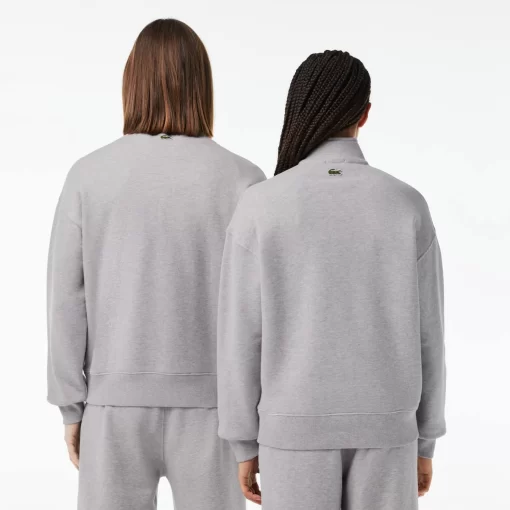 Lacoste Sweatshirts-Unisex Zip High Neck Organic Cotton Jogger Sweatshirt