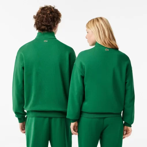 Lacoste Sweatshirts-Unisex Zip High Neck Organic Cotton Jogger Sweatshirt