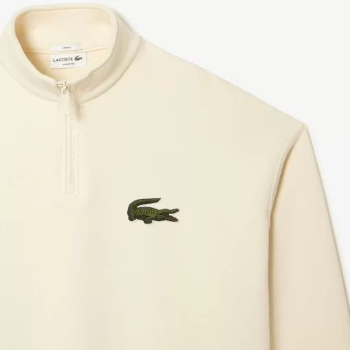 Lacoste Sweatshirts-Unisex Zip High Neck Organic Cotton Jogger Sweatshirt