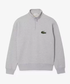 Lacoste Sweatshirts-Unisex Zip High Neck Organic Cotton Jogger Sweatshirt