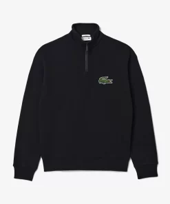 Lacoste Sweatshirts-Unisex Zip High Neck Organic Cotton Jogger Sweatshirt