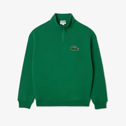 Lacoste Sweatshirts-Unisex Zip High Neck Organic Cotton Jogger Sweatshirt