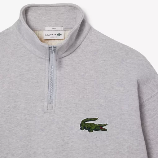 Lacoste Sweatshirts-Unisex Zip High Neck Organic Cotton Jogger Sweatshirt