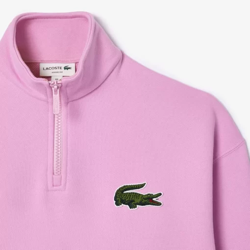 Lacoste Sweatshirts-Unisex Zip High Neck Organic Cotton Jogger Sweatshirt