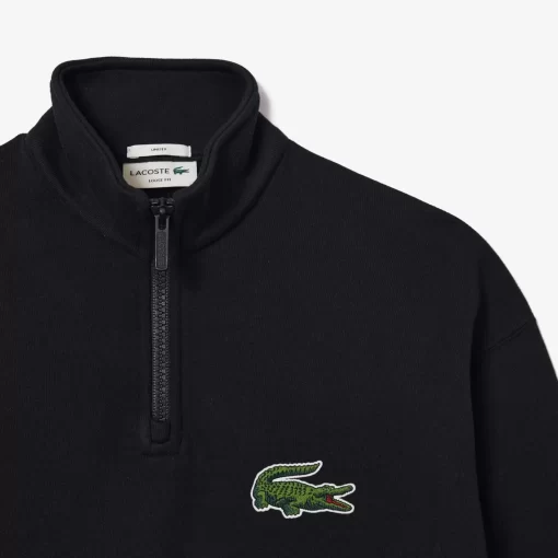 Lacoste Sweatshirts-Unisex Zip High Neck Organic Cotton Jogger Sweatshirt