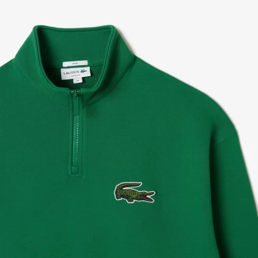 Lacoste Sweatshirts-Unisex Zip High Neck Organic Cotton Jogger Sweatshirt