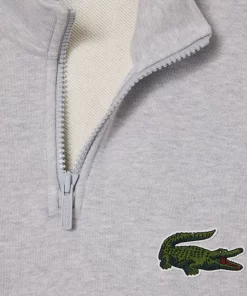 Lacoste Sweatshirts-Unisex Zip High Neck Organic Cotton Jogger Sweatshirt