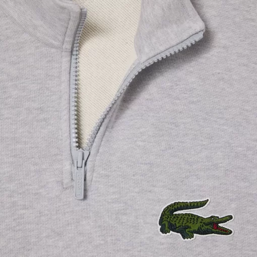 Lacoste Sweatshirts-Unisex Zip High Neck Organic Cotton Jogger Sweatshirt