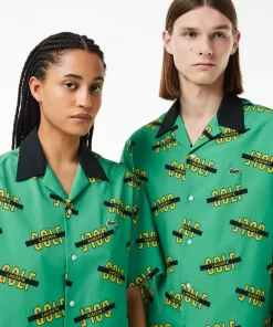 Lacoste Shirts-Uv Resist Short-Sleeved Printed Shirt