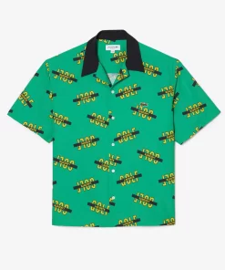 Lacoste Shirts-Uv Resist Short-Sleeved Printed Shirt