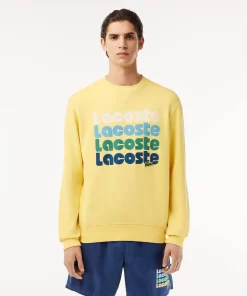 Lacoste Tracksuits-Washed Effect Ombre Print Jogger Sweatshirt