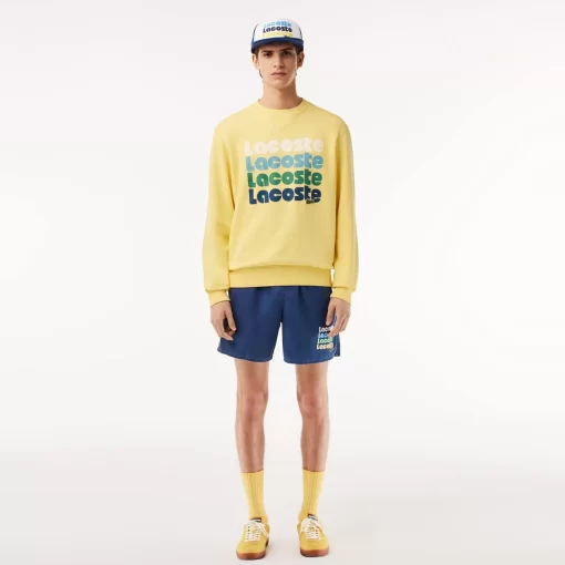 Lacoste Tracksuits-Washed Effect Ombre Print Jogger Sweatshirt