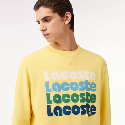 Lacoste Tracksuits-Washed Effect Ombre Print Jogger Sweatshirt