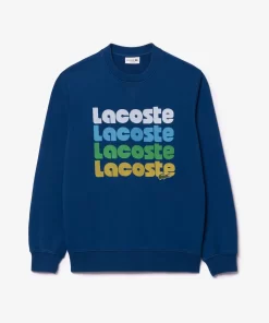 Lacoste Tracksuits-Washed Effect Ombre Print Jogger Sweatshirt