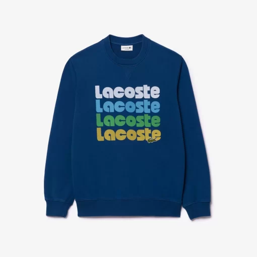 Lacoste Tracksuits-Washed Effect Ombre Print Jogger Sweatshirt