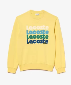 Lacoste Tracksuits-Washed Effect Ombre Print Jogger Sweatshirt