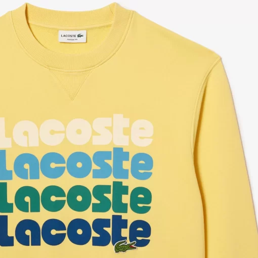 Lacoste Tracksuits-Washed Effect Ombre Print Jogger Sweatshirt