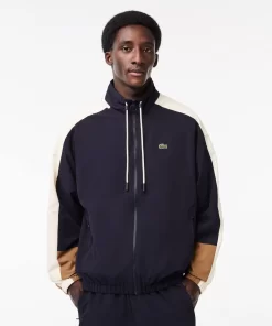 Lacoste Tracksuits-Water Resistant Colourblock Zipped Sportsuit Jacket