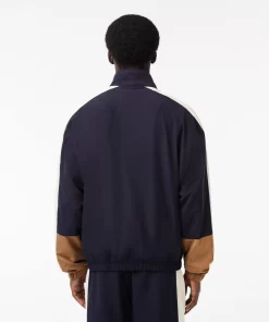 Lacoste Tracksuits-Water Resistant Colourblock Zipped Sportsuit Jacket