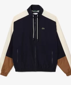 Lacoste Tracksuits-Water Resistant Colourblock Zipped Sportsuit Jacket