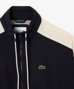 Lacoste Tracksuits-Water Resistant Colourblock Zipped Sportsuit Jacket