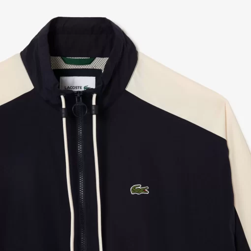 Lacoste Tracksuits-Water Resistant Colourblock Zipped Sportsuit Jacket