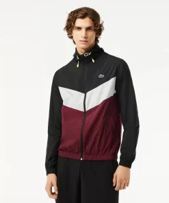 Lacoste Fitness & Training-Water Resistant Packaway Zipped Sport Jacket