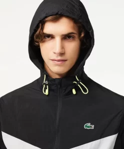 Lacoste Fitness & Training-Water Resistant Packaway Zipped Sport Jacket