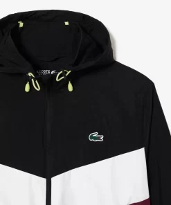 Lacoste Fitness & Training-Water Resistant Packaway Zipped Sport Jacket