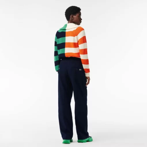 Lacoste Trousers & Shorts-Wide Leg Elasticated Waist Pants