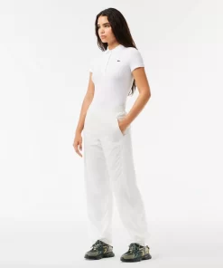 Lacoste Trousers & Shorts-Wide Leg Nylon Sportsuit Track Pants