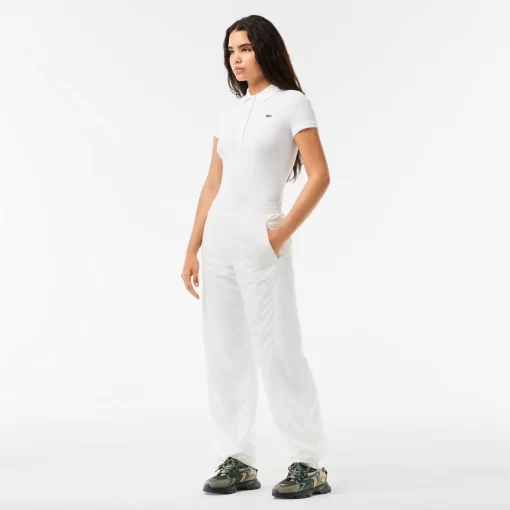 Lacoste Trousers & Shorts-Wide Leg Nylon Sportsuit Track Pants