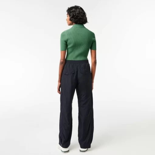 Lacoste Trousers & Shorts-Wide Leg Nylon Sportsuit Track Pants