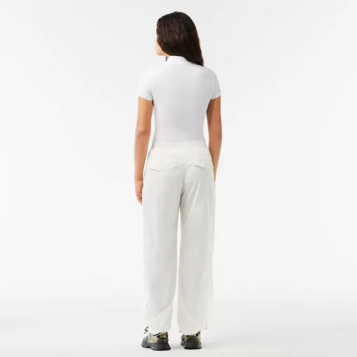 Lacoste Trousers & Shorts-Wide Leg Nylon Sportsuit Track Pants