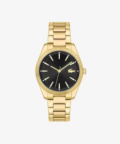 Lacoste Watches-Women'S Capucine Fine Gold Plated Strap Watch