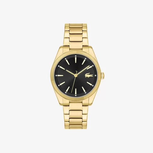 Lacoste Watches-Women'S Capucine Fine Gold Plated Strap Watch