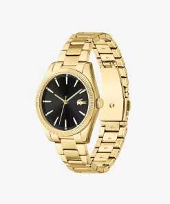 Lacoste Watches-Women'S Capucine Fine Gold Plated Strap Watch