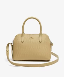 Lacoste Bags-Women'S Chantaco Embossed Pique Leather Top Handle Bag