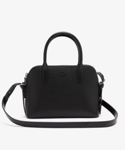 Lacoste Bags-Women'S Chantaco Embossed Pique Leather Top Handle Bag