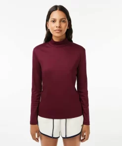 Lacoste T-Shirts-Women'S Cotton Turtleneck