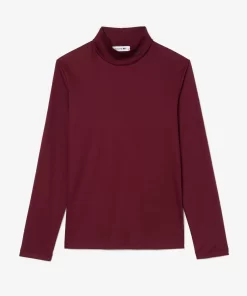 Lacoste T-Shirts-Women'S Cotton Turtleneck